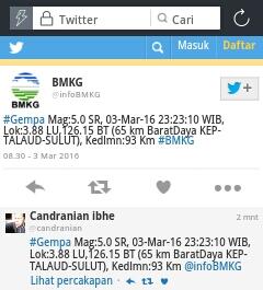 breaking news: gempa di sulawesi utara