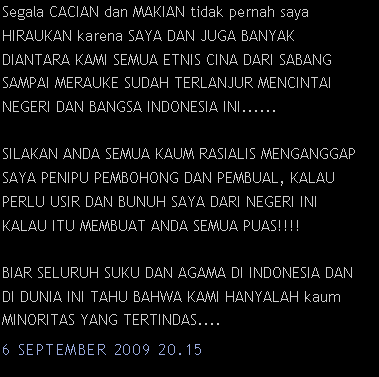 Ada apa dengan sikap masyarakat Indonesia terhadap etnis 