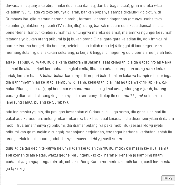 Ada apa dengan sikap masyarakat Indonesia terhadap etnis Tionghoa?
