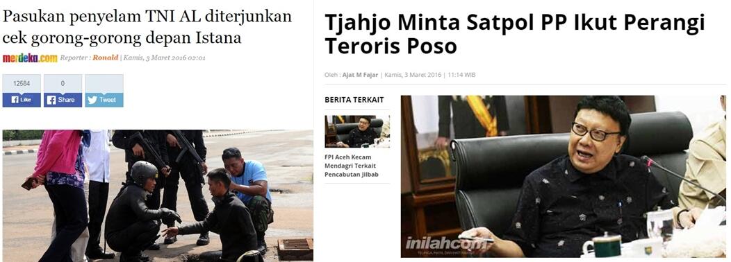 Mendagri Minta Satpol PP Ikut Perangi Teroris Poso