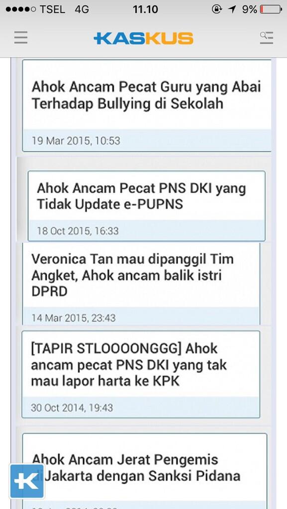 Ahok Ancam Potong Tunjangan PNS di Sekolah Bila Ditemukan Jentik Nyamuk DBD