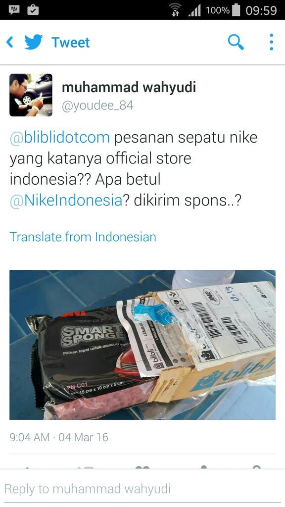 Beli sepatu NIKE running Blibli.com dapet SPONS ceban.official partner NIKE? with pic