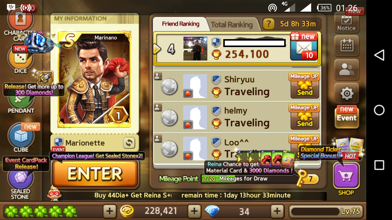 ID Get Rich aka Getrich Lv.70|Tricia S+30|SheepDiana S+30|Pendant S Rata|Joki Diamond