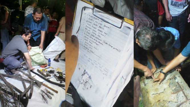 Polisi Selidiki Hasil Temuan Benda di Gorong-gorong Jl Medan Merdeka