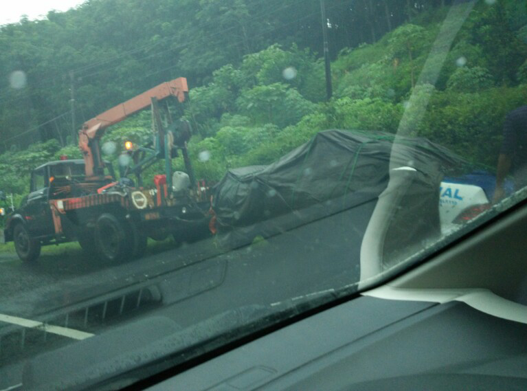 Mobil PJR ini habis kecelakaan