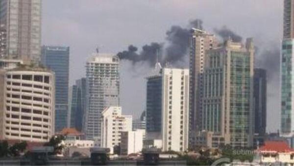 Menara Palma II Kebakaran, Pekerja Berlarian Keluar Gedung