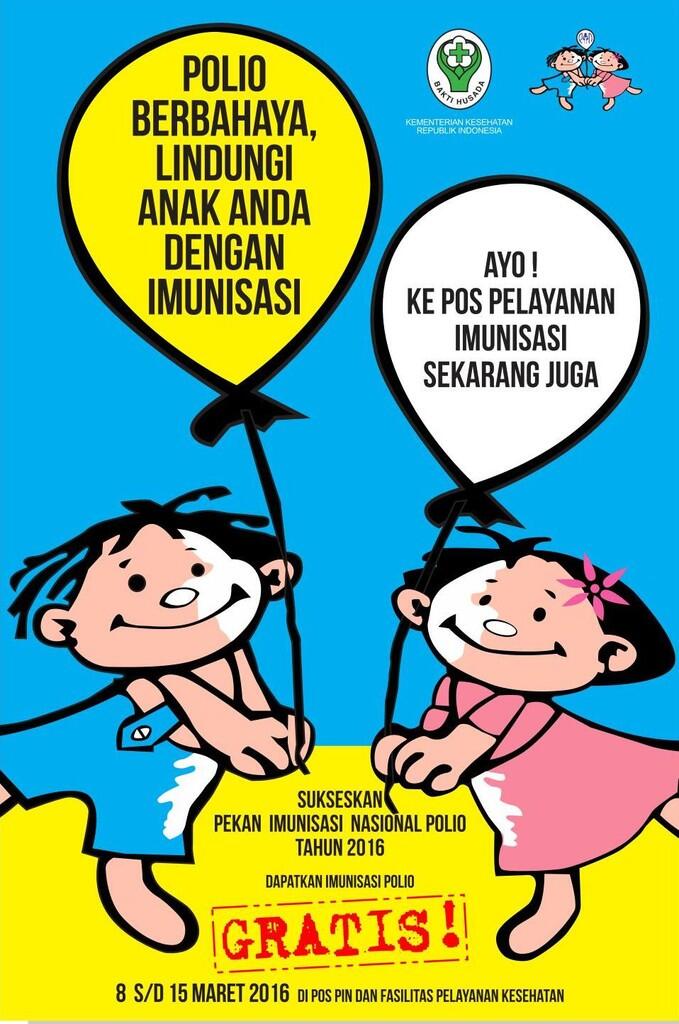 Hari ini Pekan Imunisasi  Nasional Polio 2022 serempak di 