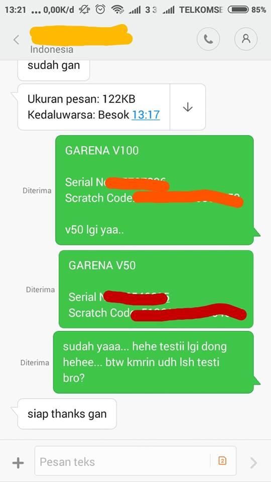 TESTIMONI boyzz22w (WALLET / VOUCHER FOR GAME)