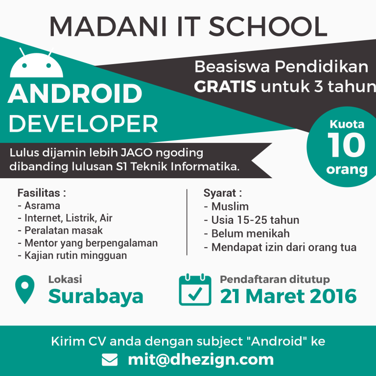 Madani IT School dan Loker front-end,back-end,project 