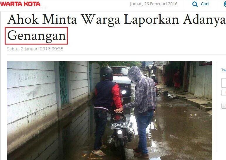 Bukit Duri Kebanjiran, Ahok: Biarin Saja!