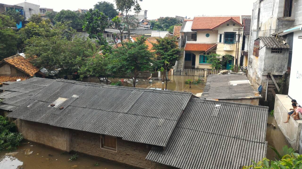 Ciliwung Meluap, Permukiman di Condet Jaktim Ikut Kebanjiran