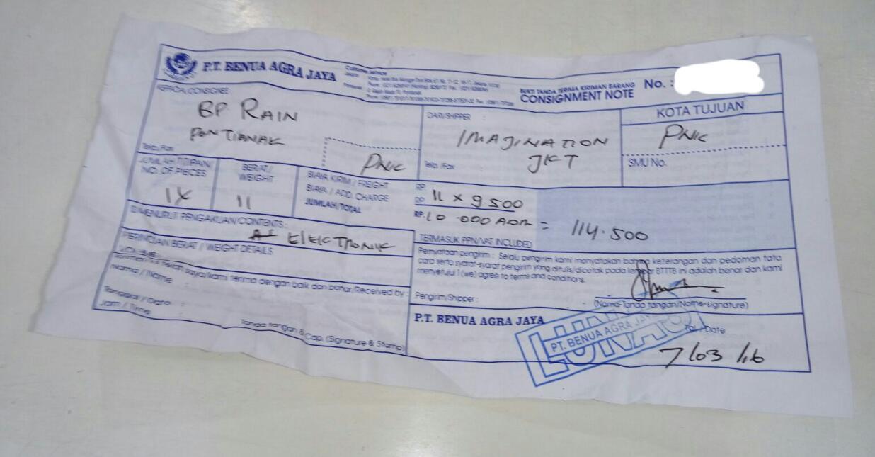 Lagi... Pesanan ParLed RGBW 54x3 Kembali Mendarat Ke Pontianak Timur