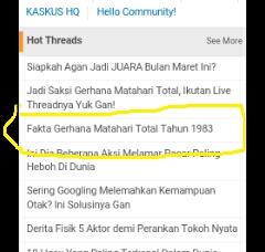 Fakta Gerhana matahari total tahun 1983 