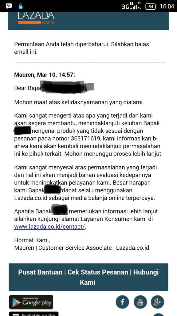  Lazada Sengaja Menukar Barang Pesanan begitu pula seller partner