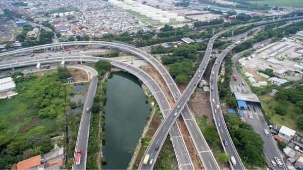 Penampakan Terbaru Jalan Tol Akes Tanjung Priok
