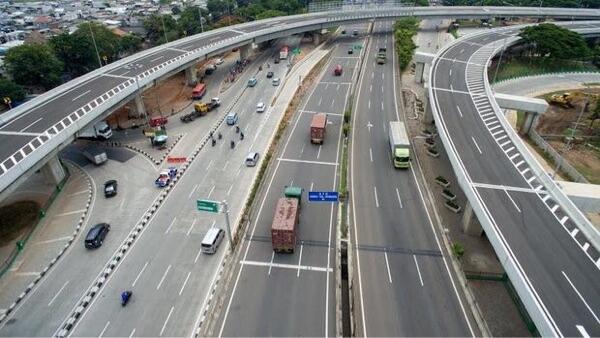 Penampakan Terbaru Jalan Tol Akes Tanjung Priok