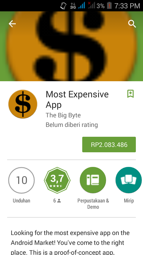 5 Aplikasi Termahal di Playstore namun tidak berguna