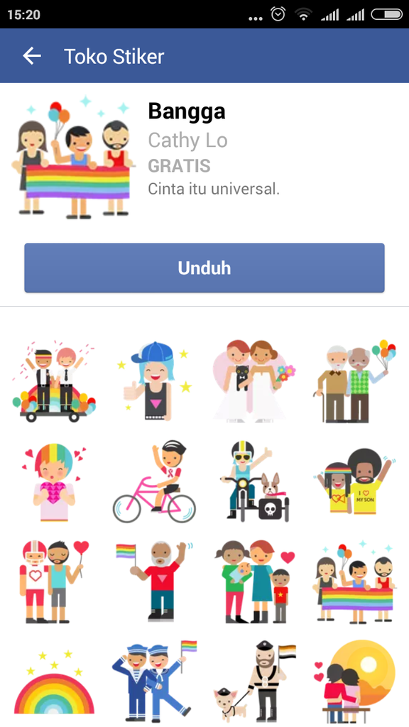 ini sticker FB LGBT kah ?