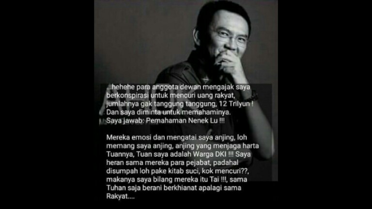 Pendeta Kristen Ini Sebut Ahok Busuk dan Jauh dari Kasih Yesus