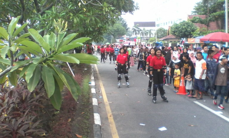 Pemerintah kota Pekanbaru Larang Pedagang berada di Car Free Day (CFD)