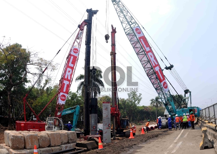 Pengerjaan LRT sudah mencapai Bekasi Timur