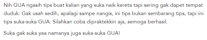 7 Tips Ini Bikin Lo Gak Dapet Tempat Duduk Di Kereta