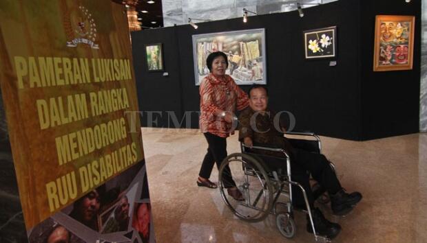 Seniman Penyandang Disabilitas Pamer Karya di Gedung DPR