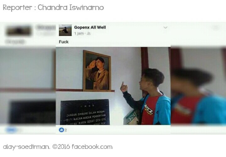Ini alasan ABG alay acungkan jari tengah ke foto Jenderal Soedirman