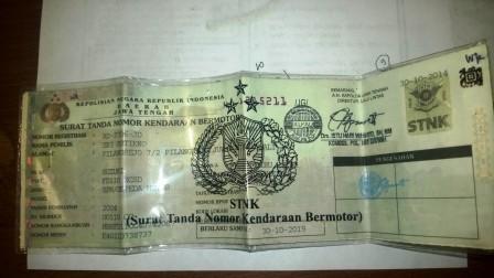 Telah ditemukan SIM, STNK, BPKB, an ARIQ MISBAHUDDIN (Jepara/Boyolali)