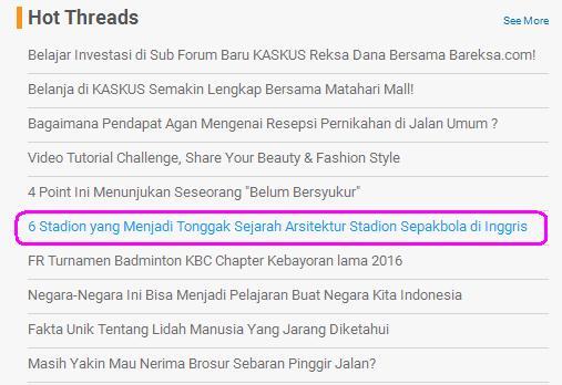 6 Stadion yang Menjadi Tonggak Sejarah Arsitektur Stadion Sepakbola di Inggris