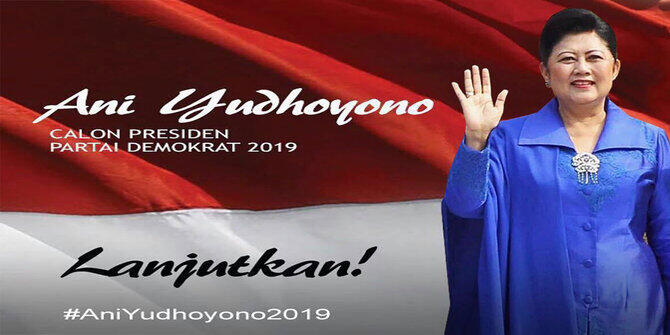 Beredar Gambar Bu Ani Yudhoyono Jadi Calon Presiden RI