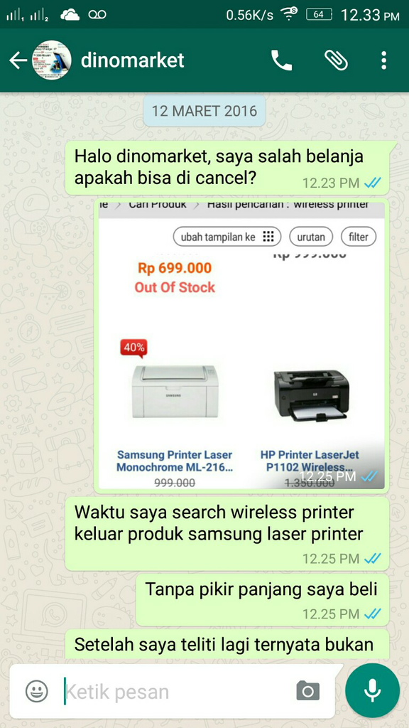Hati-hati berbelanja di Dinomarket.com