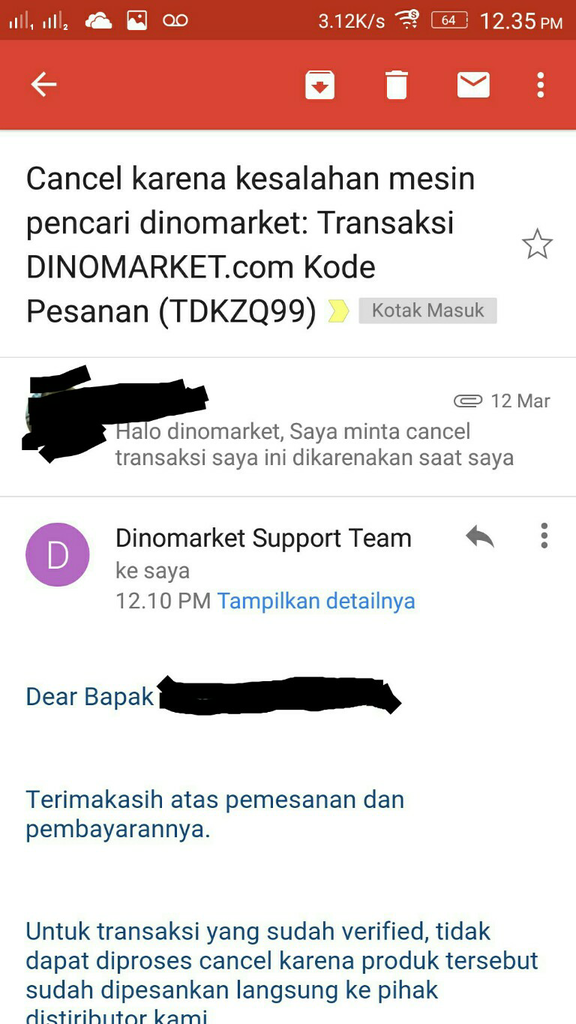 Hati-hati berbelanja di Dinomarket.com