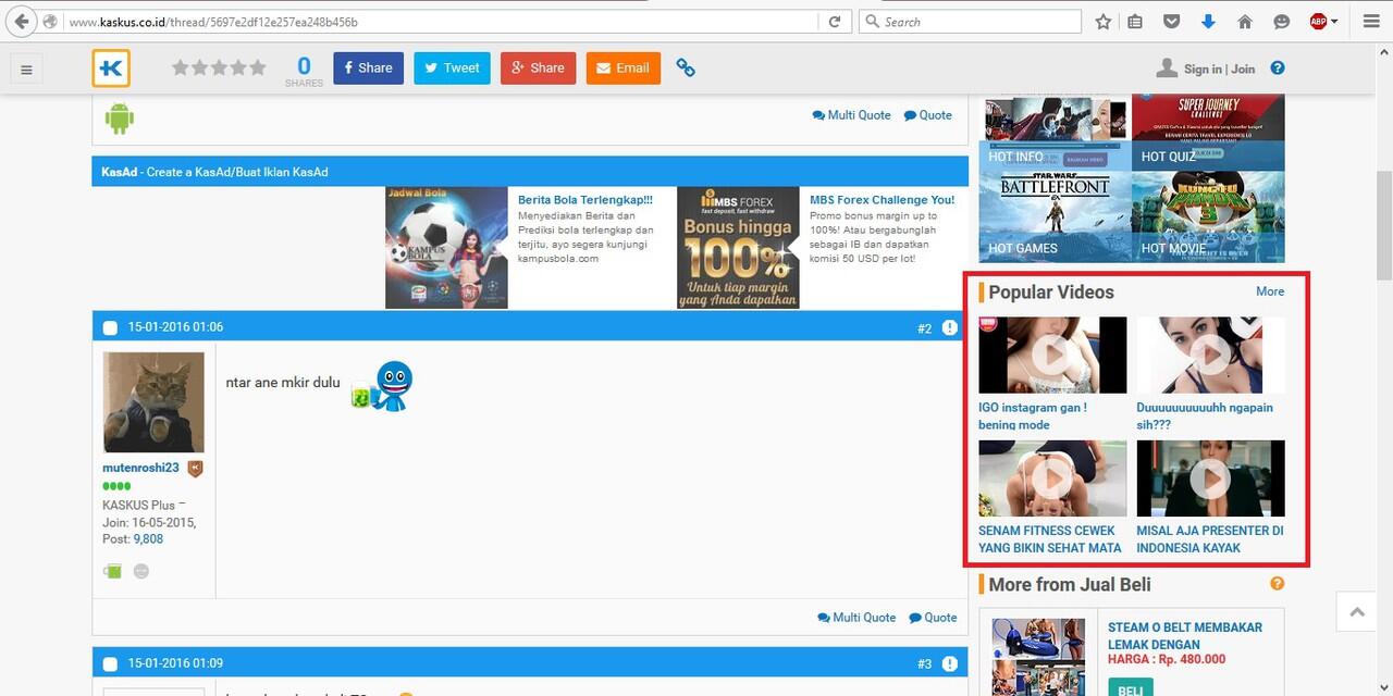 Banyak &quot;SUSU&quot; di kaskus, jadi haus