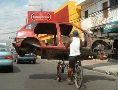 GOKIL!! 22 Cara Angkut Barang Paling Ekstrim Yang Bikin Kamu Geleng-Geleng Kepala