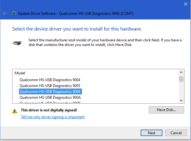 Qualcomm hs usb diagnostics 9006 как перевести в режим записи