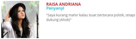 Para Artis yang mendukung Bapak Basuki (AHOK) beserta alasannya. NO Rusuh Please
