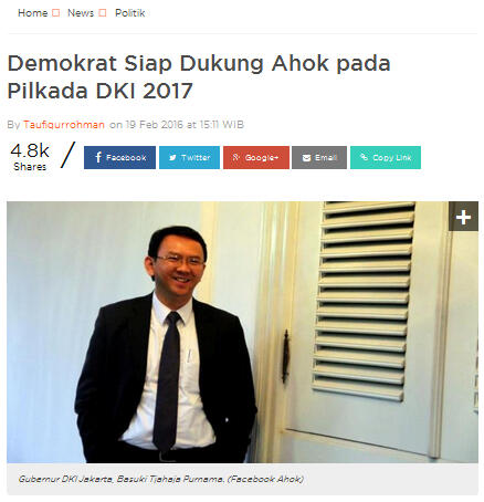 NasDem dan Hanura Dukung Ahok, Siapa Menyusul?