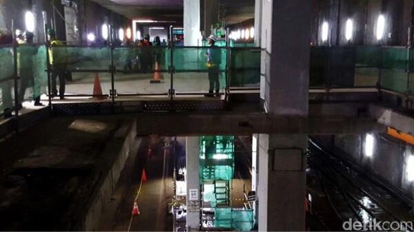 Penampakan Terkini Terowongan dan Stasiun Bawah Tanah MRT di Senayan