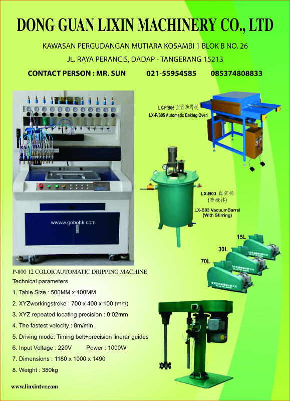 Mesin gantungan kunci karet DONG GUAN LIXIN MACHINERY CO.,LTD