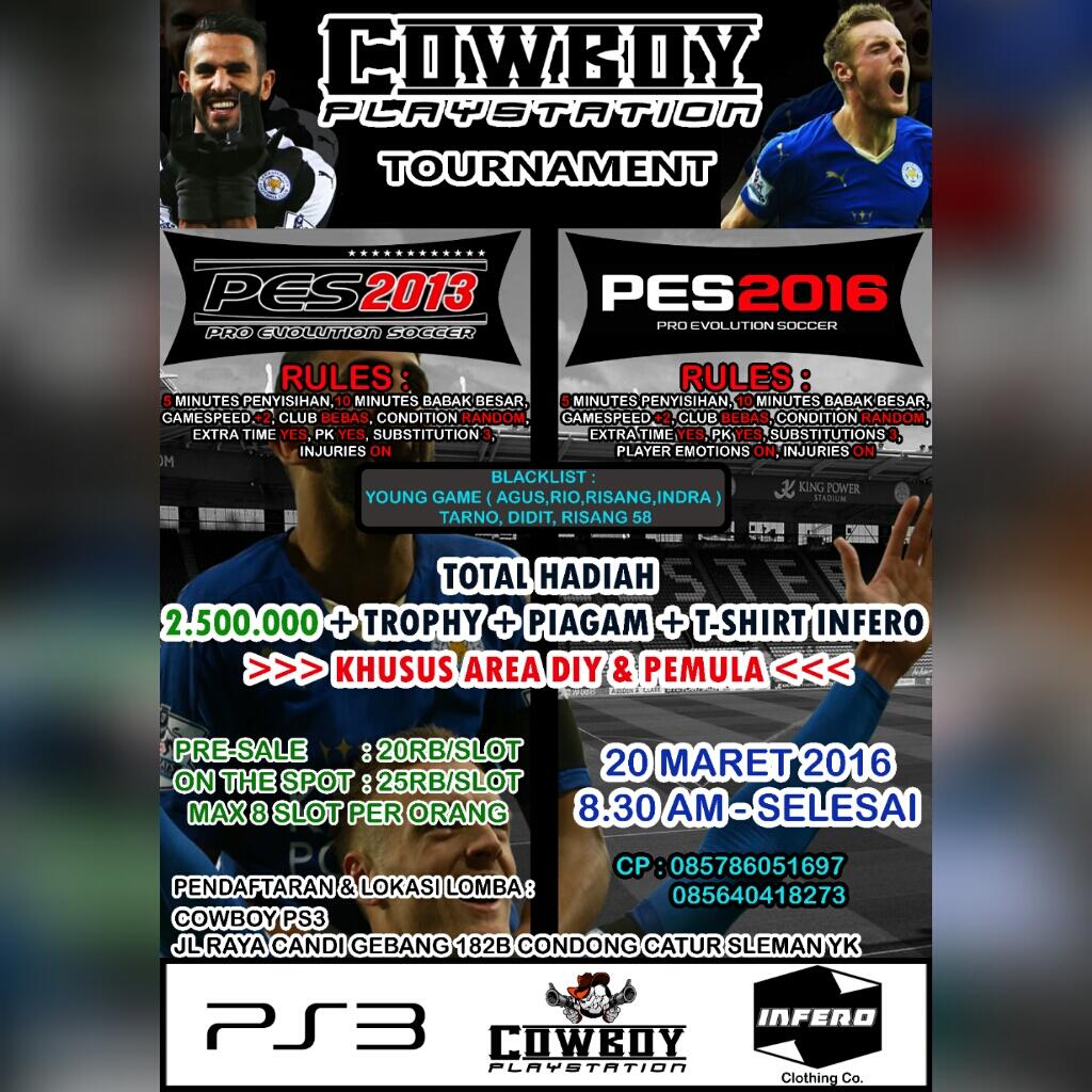 1 hari lagi! Lomba PES 2013 & 2016 DIY ONLY 20 Maret 2016