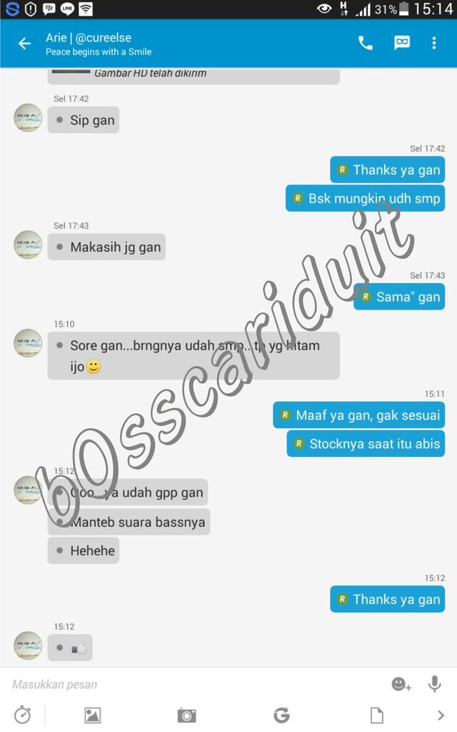 👍👍Feedback &amp; Testimoni by Agan b0sscariduit 👍👍