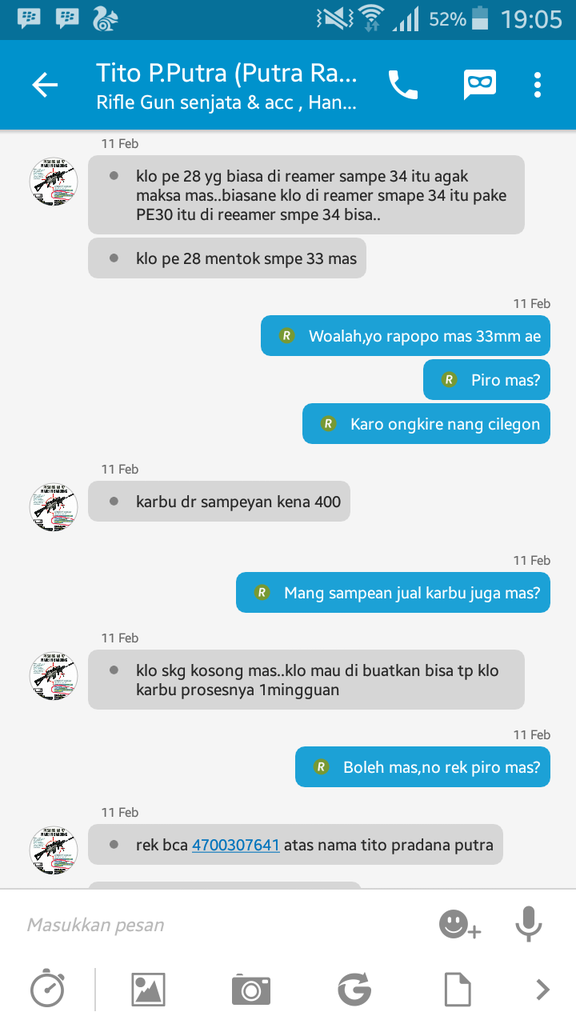 Mohon Bantuannya Kaskuser,Penipuan an Tito Pradana Putra