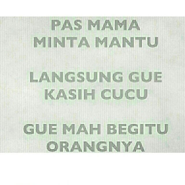 Meme &quot;Minta Cucu&quot; Yang Bikin Ya Gitu Dah