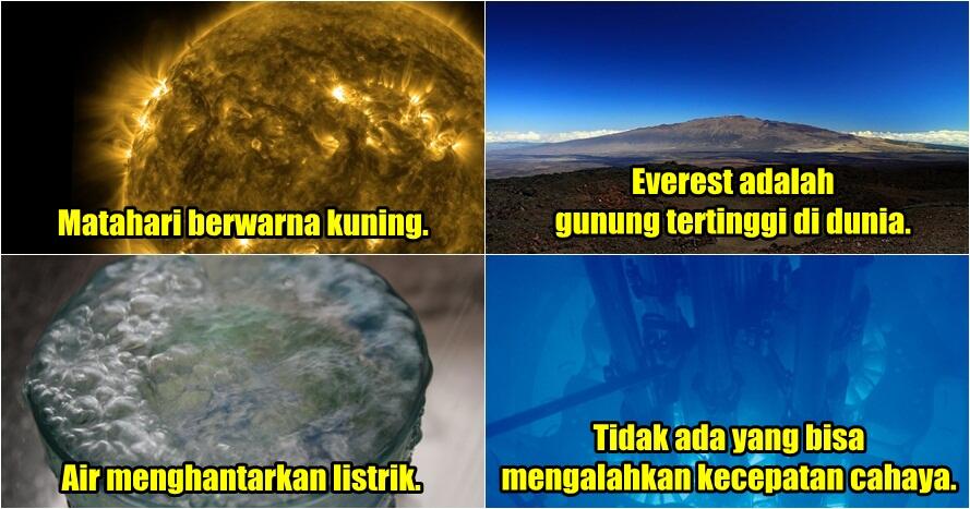 16 Mitos seputar sains ini tak boleh lagi kamu percaya