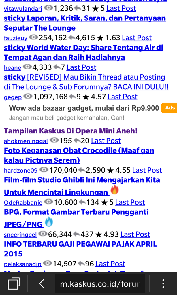 Tampilan Mobile kaskus Error!!
