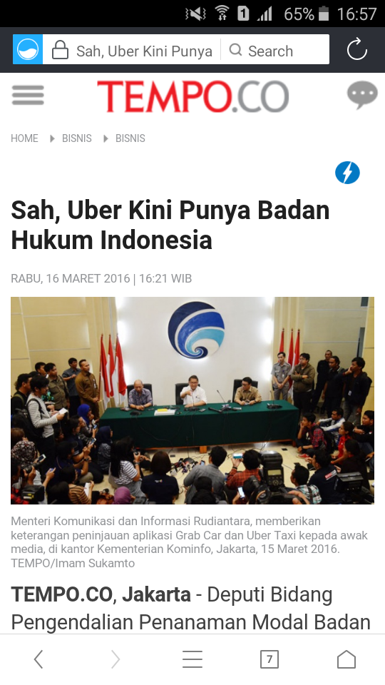 Menerima Pendaftaran UBER Partner (Jadetabek)