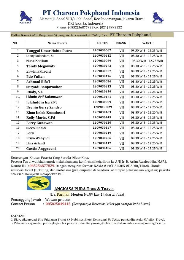 Hati2 Penipuan untuk panggilan tes rekruitment karyawan!!