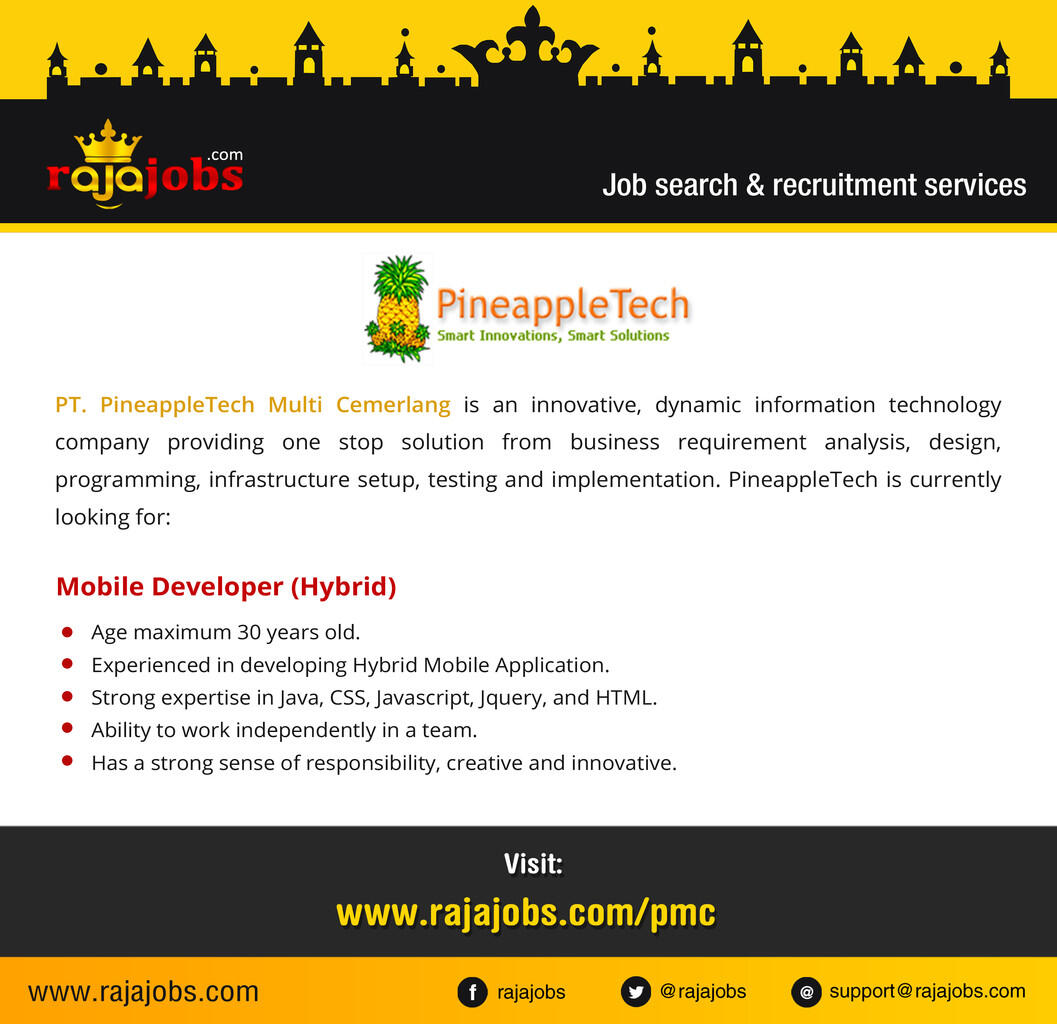 &#91;Jakarta&#93; Butuh Cepat Mobile Developer