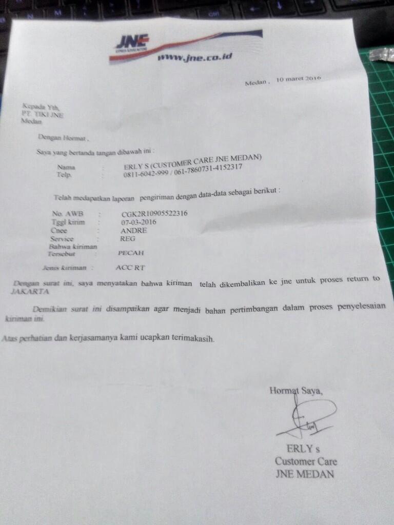 pelayanan jne medan layaknya maling